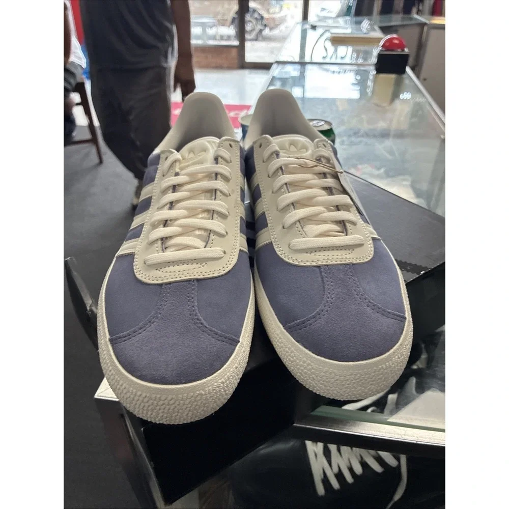 Adidas Gazelle ADV Mens Trainers Purple White HQ7546 Sz 10.5 DS